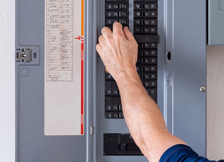 Electrician Performing Electrical Panel Upgrade & Replacement