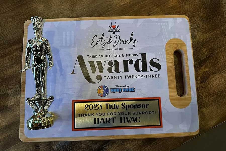 Hart HVAC 2023 title sponsor award